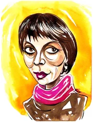 Brigitte Fassbaender - Karikatur